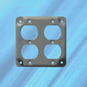 SSC-2DR Plated Steel 4" X 4" Covers